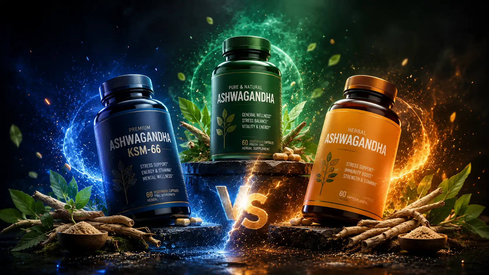 KSM-66 vs Himalaya vs Patanjali Ashwagandha โ Which is Best in India? (2026)
